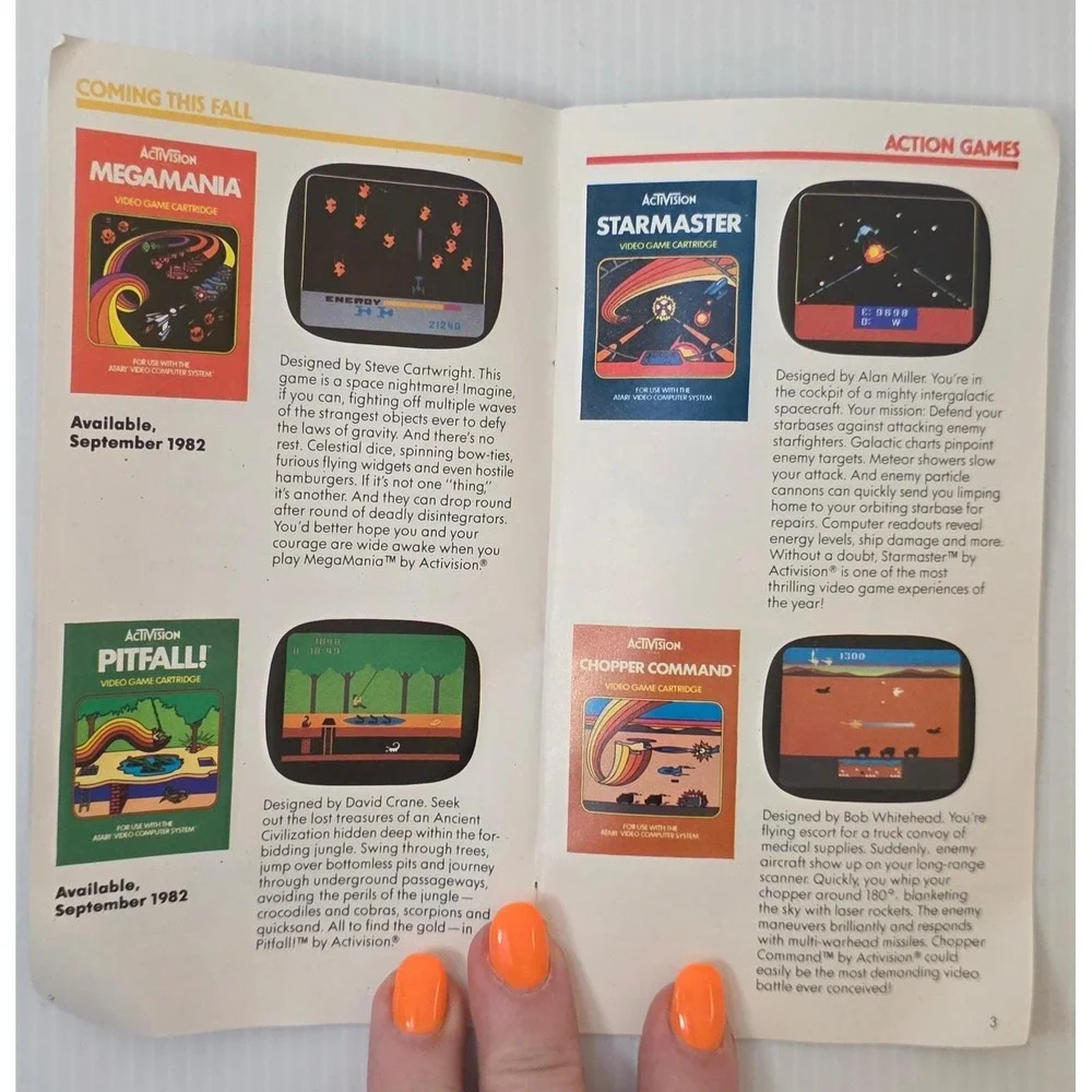 Vintage Atari Manuals Catalog Lot Defender Asteroids Breakout‎
